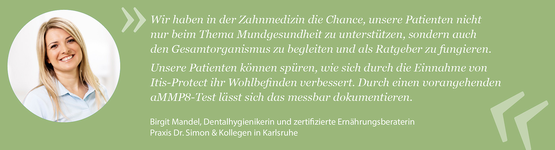 Dentalhygienikerin und zertifizierte Ernährungsberaterin Dentalhygienikerin und zertifizierte Ernährungsberaterin